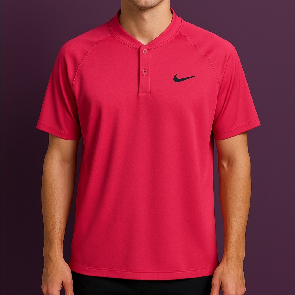 Nike Dry Momentum Polo XXL Pink Bold Performance Golf Shirt Athletic PGA Sporty